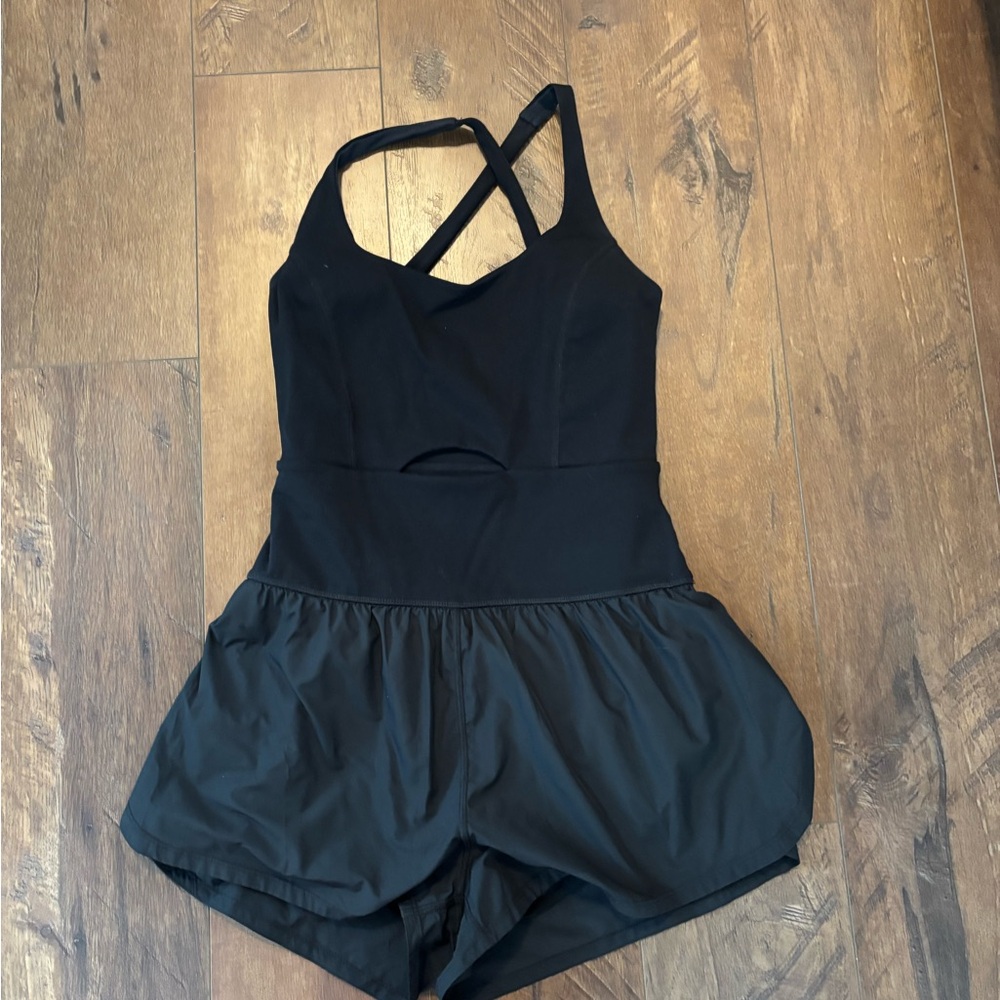 Black Women's Activewear Romper